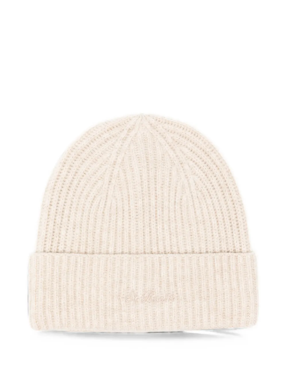 MC2 Saint Barth ribbed-knit embroidered beanie hat