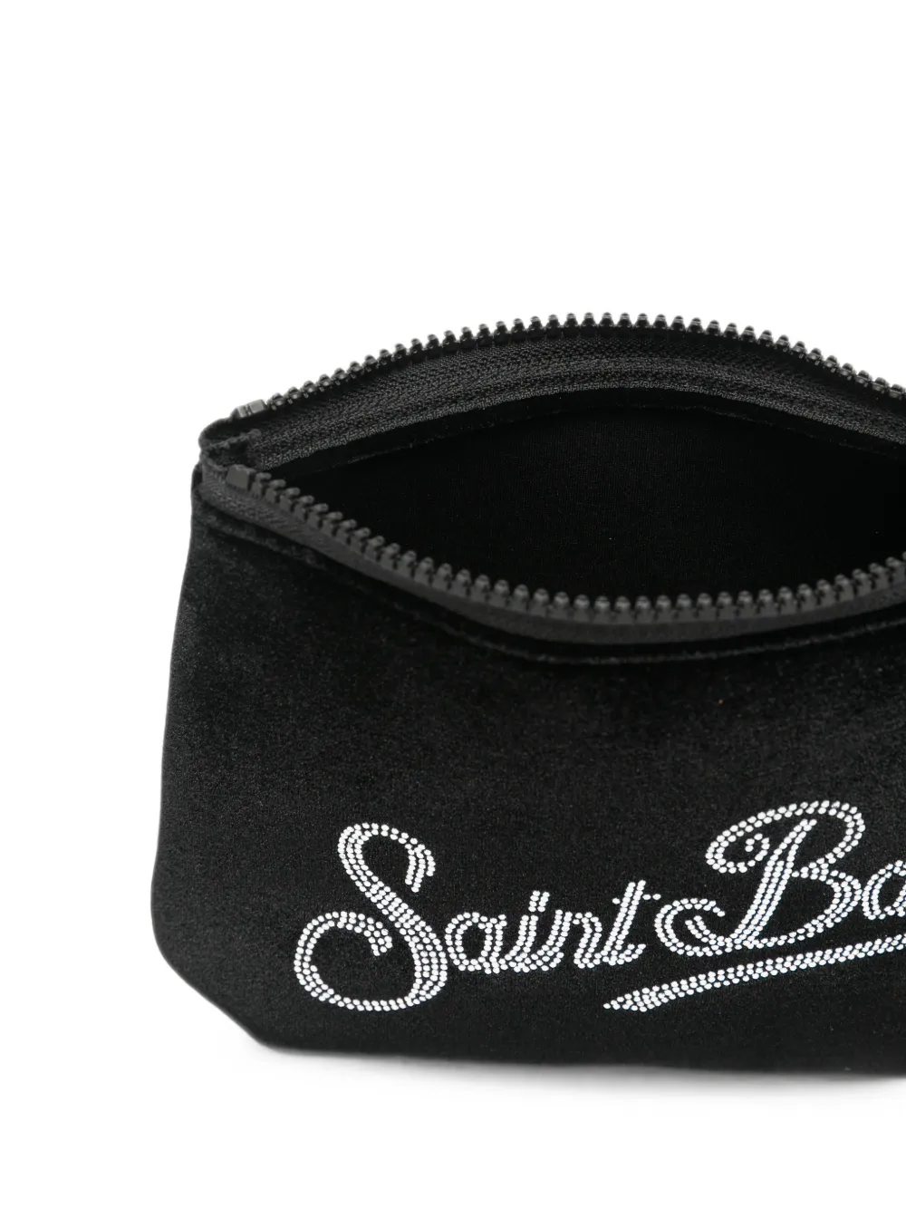 MC2 Saint Barth Aline velvet clutch bag Zwart