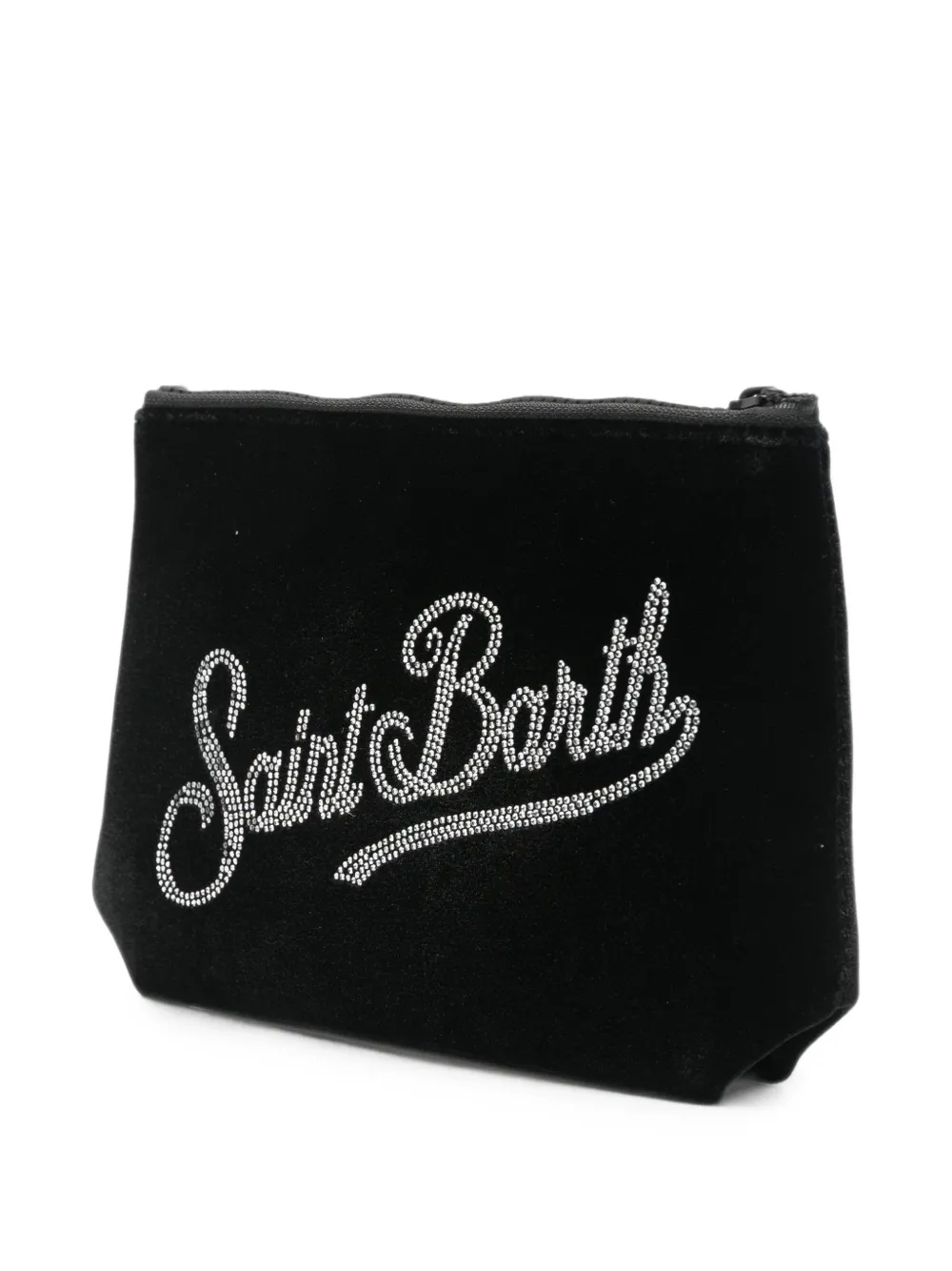MC2 Saint Barth Aline velvet clutch bag Zwart