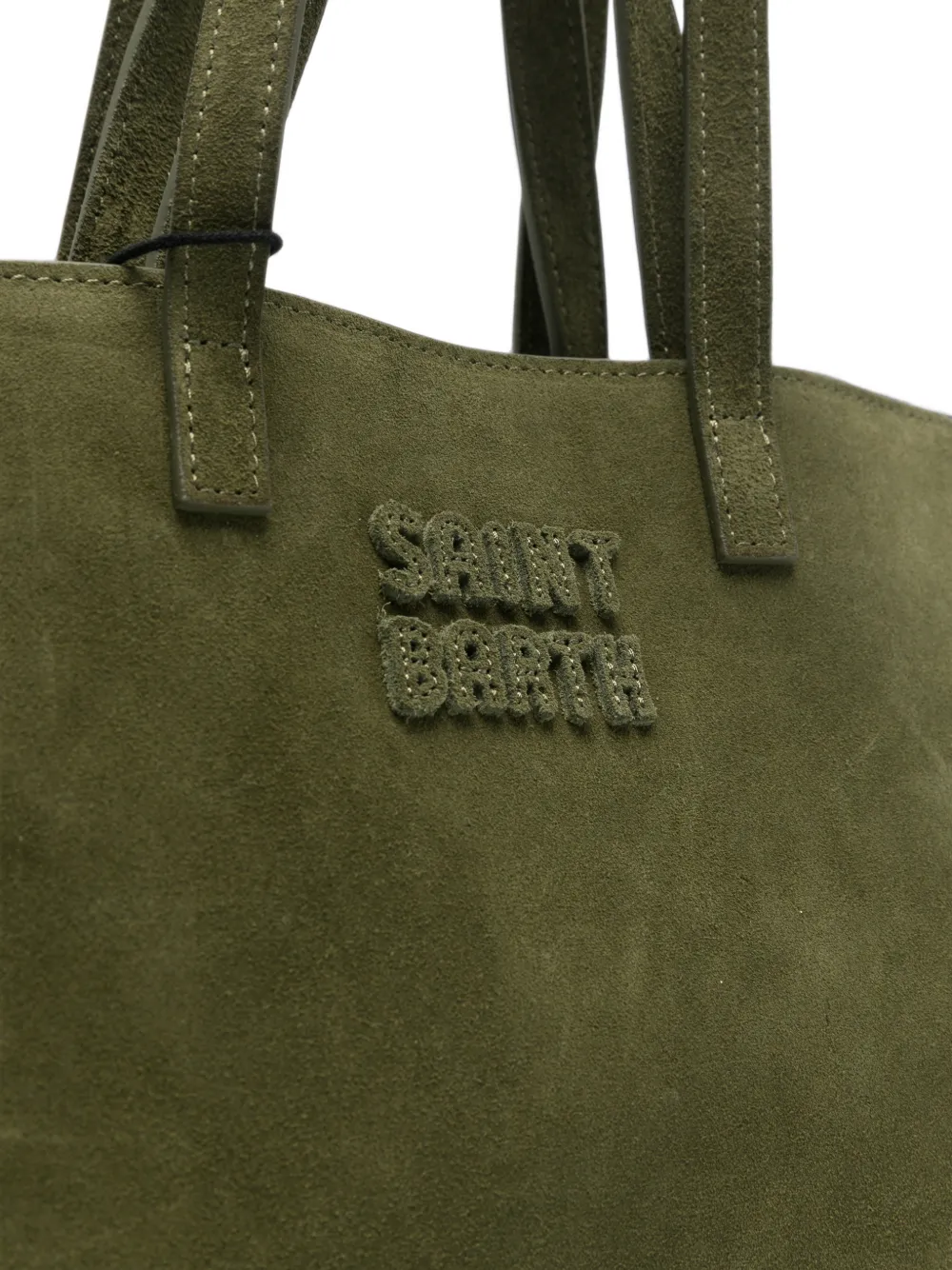 MC2 Saint Barth Jour suède midi-shopper Groen