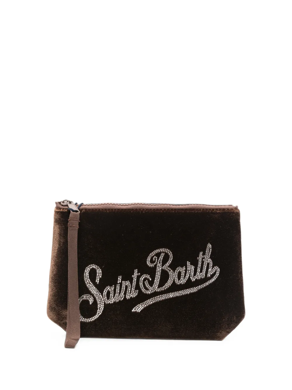 MC2 Saint Barth Aline velvet clutch bag