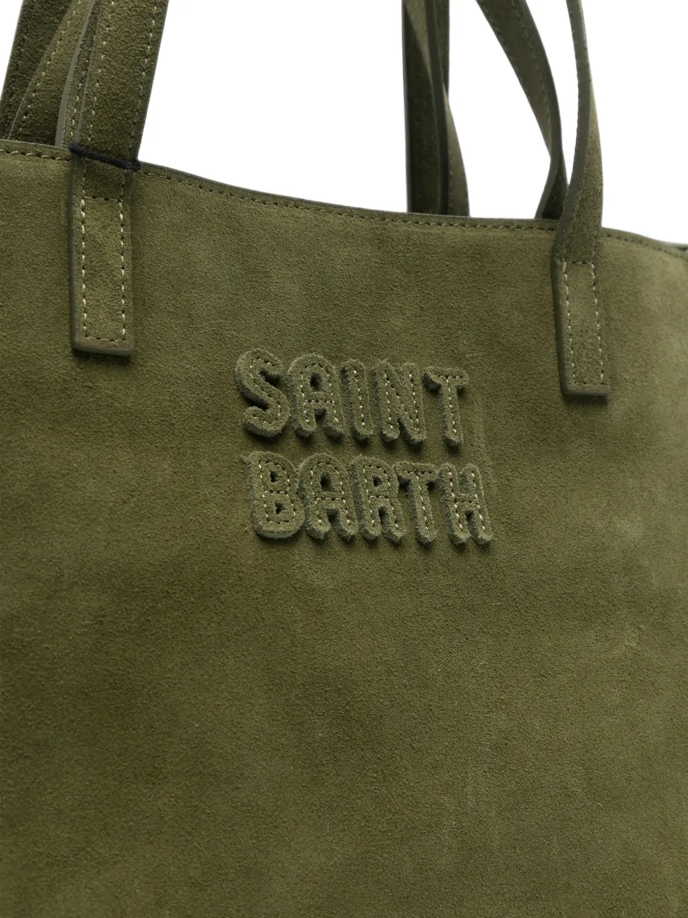 MC2 Saint Barth Joba suede tote bag Groen