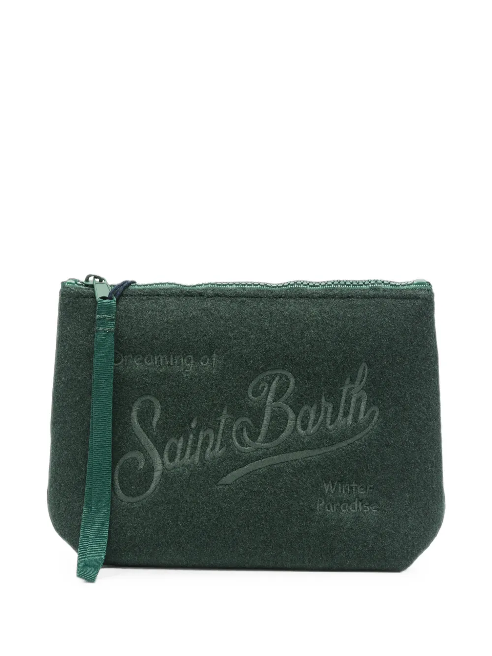 MC2 Saint Barth pochette Aline brodée - Vert