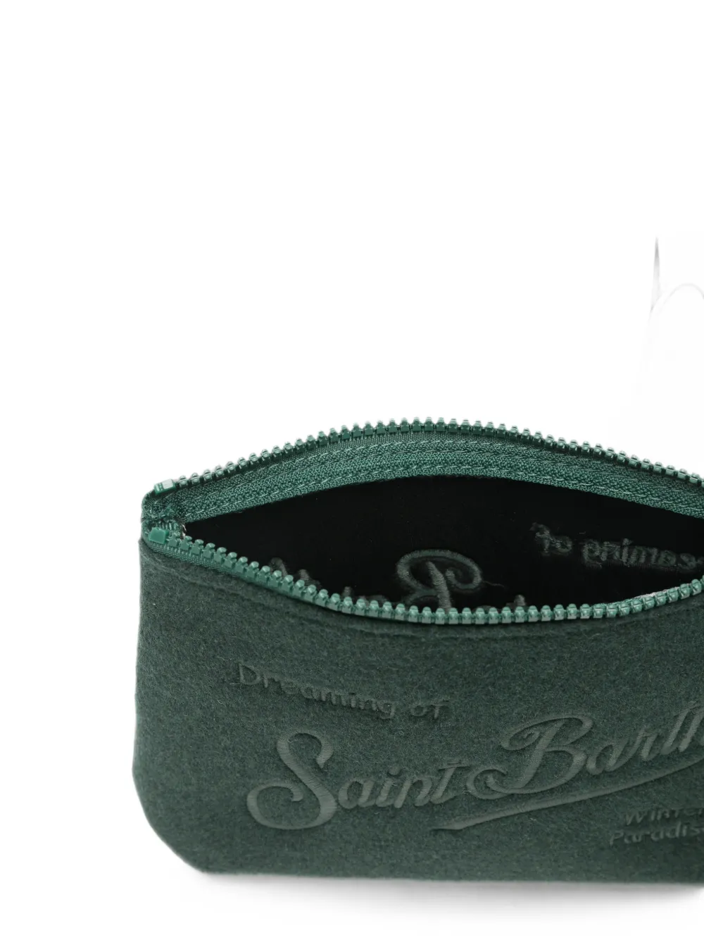 MC2 Saint Barth Aline clutch met borduurwerk Groen