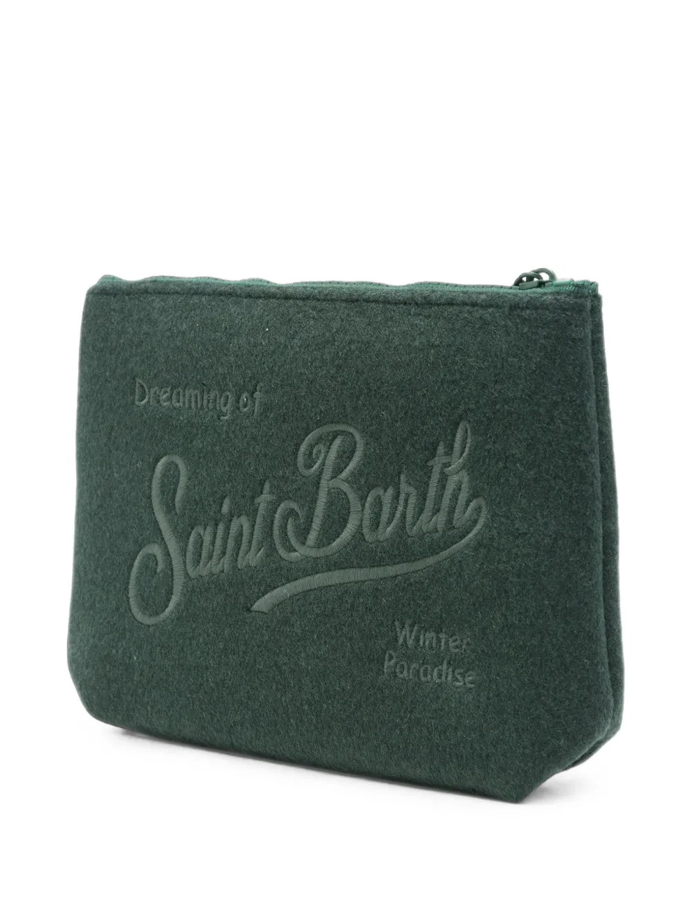 MC2 Saint Barth Aline clutch met borduurwerk Groen