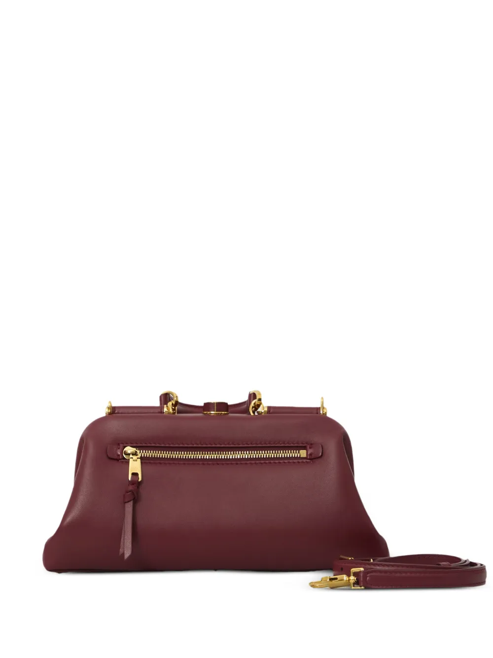 Dolce & Gabbana logo-print leather shoulder bag - Rosso