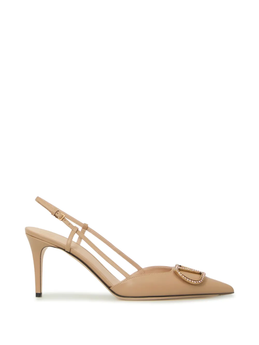 Valentino Garavani VLogo Signature slingback pumps - Toni neutri