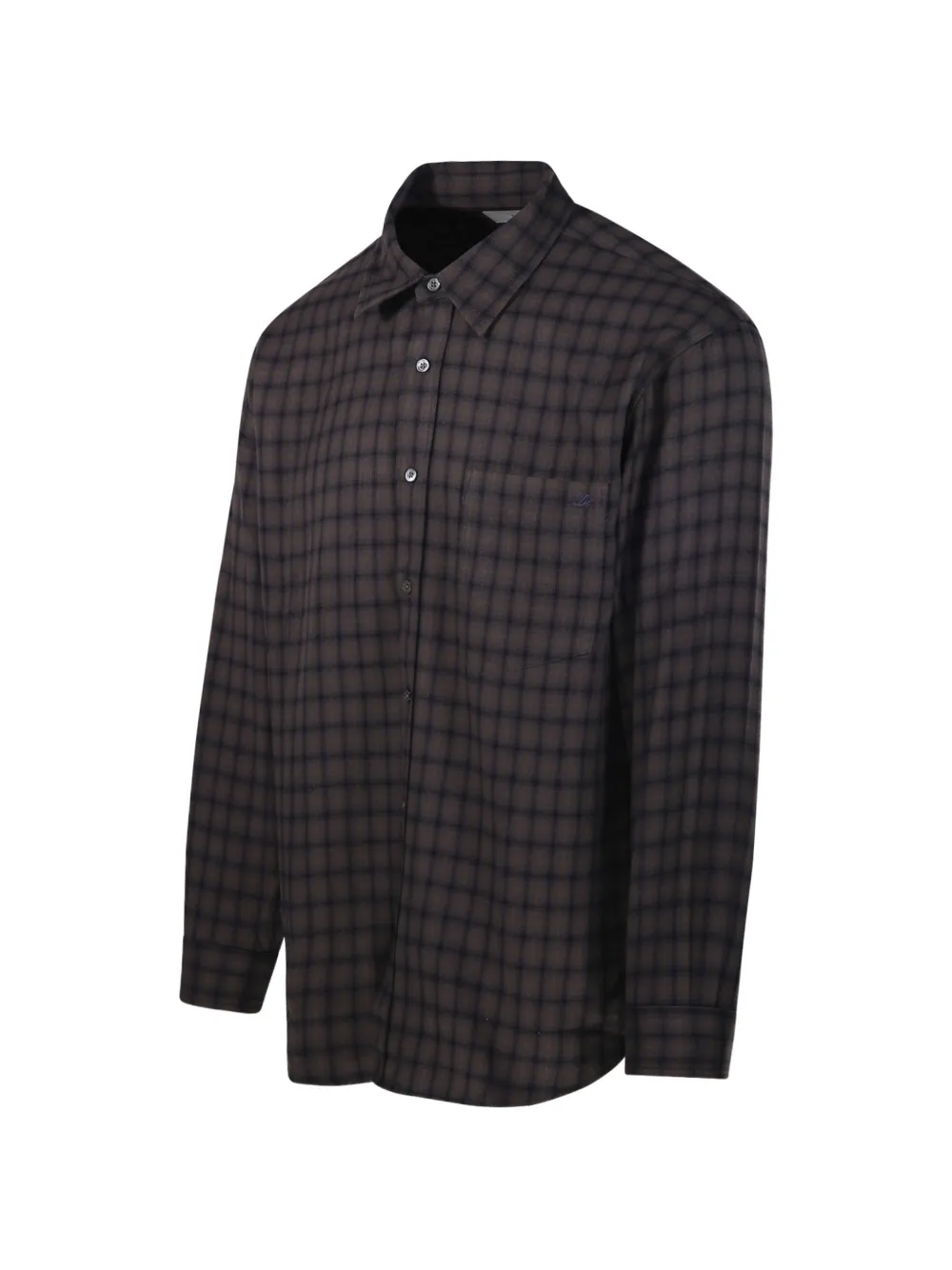 DUNST Geruit shirt Bruin