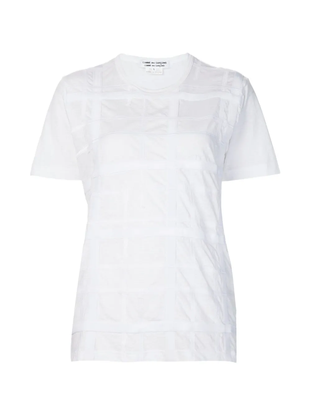 Comme Des Garçons paneled cotton T-shirt