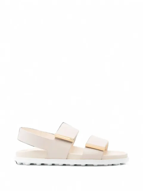 Tod's leather flat sandals