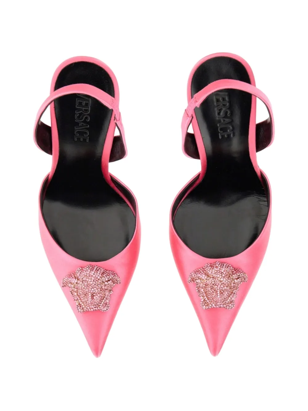Versace La Medusa slingback heeled pumps Roze