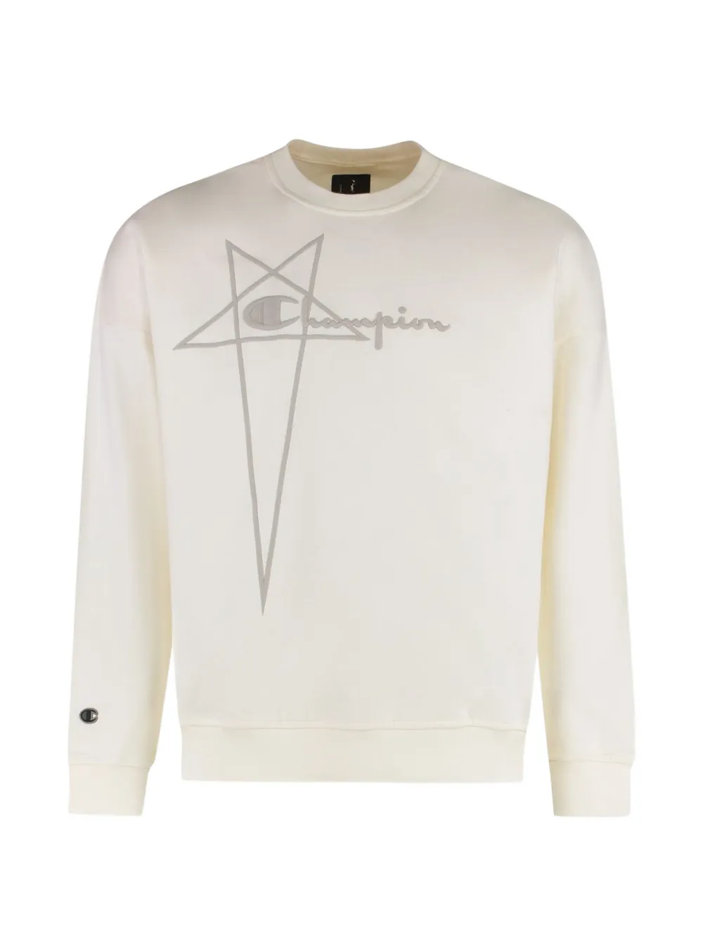 Rick Owens logo-embroidered sweatshirt - Bianco