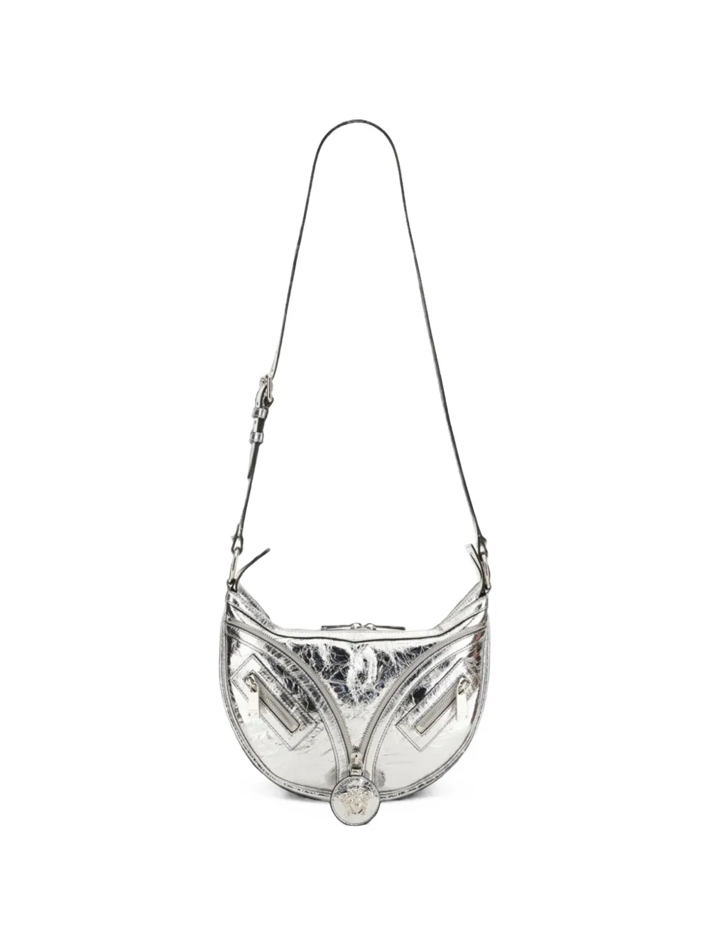 Versace Repeat kleine schoudertas Zilver