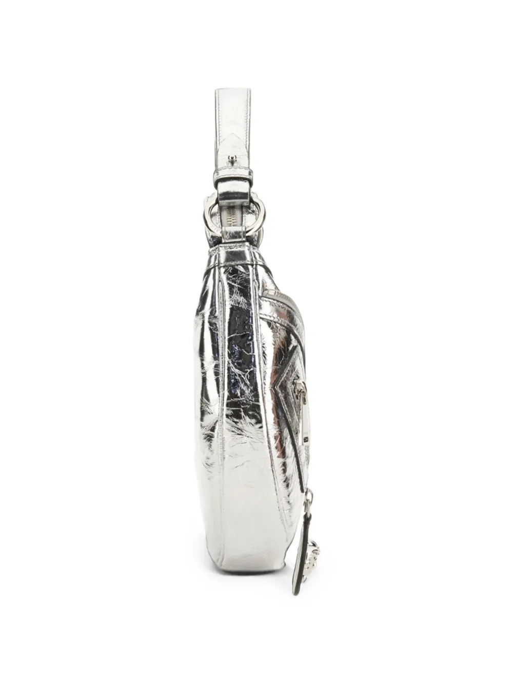 Versace Repeat kleine schoudertas Zilver