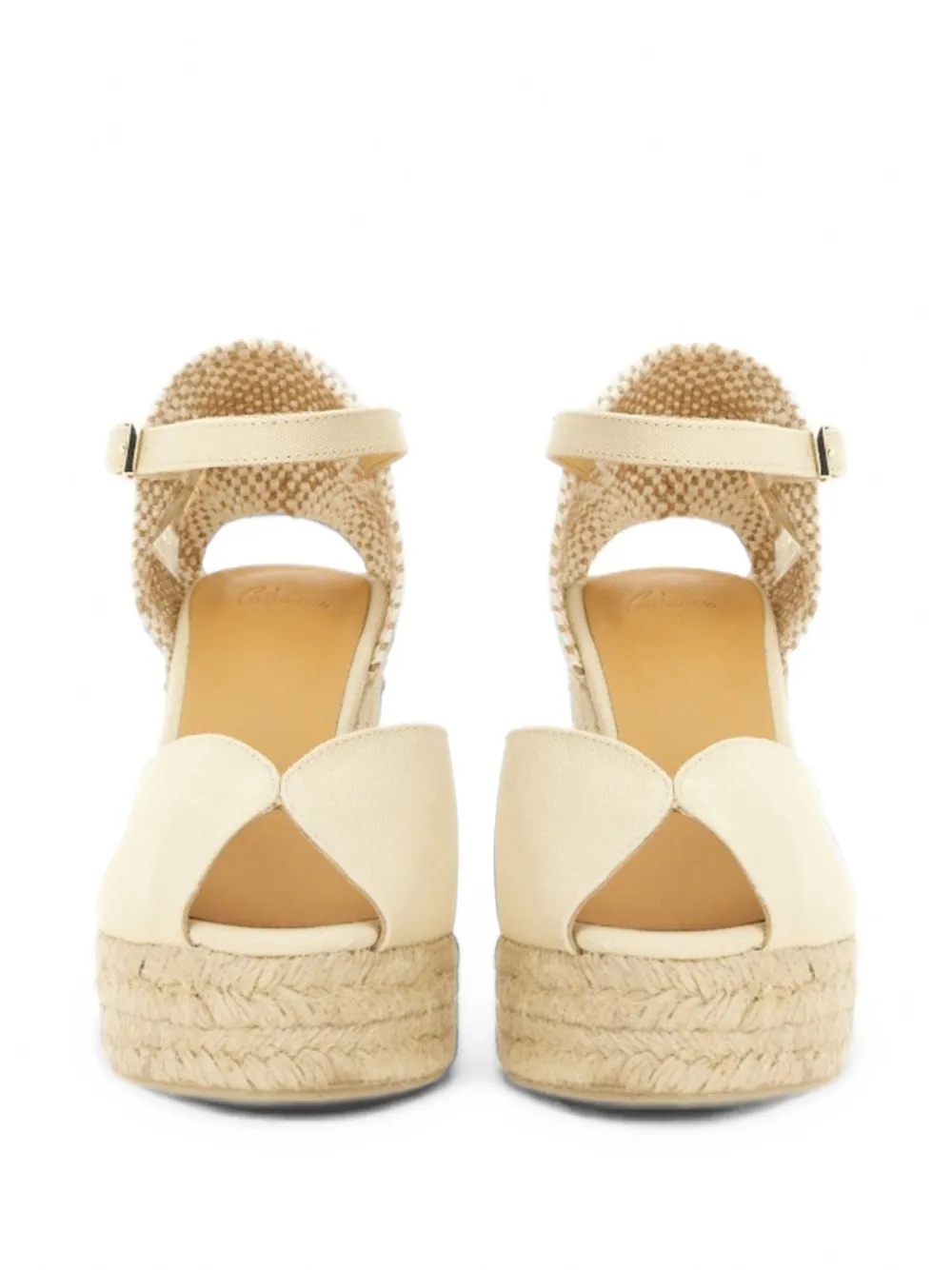Castañer Chiarita wedge heeled espadrilles Beige