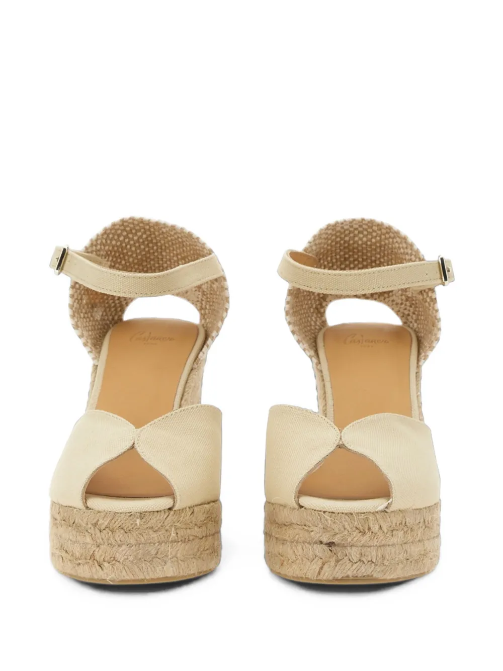 Castañer Chiarita wedge heeled espadrilles Beige