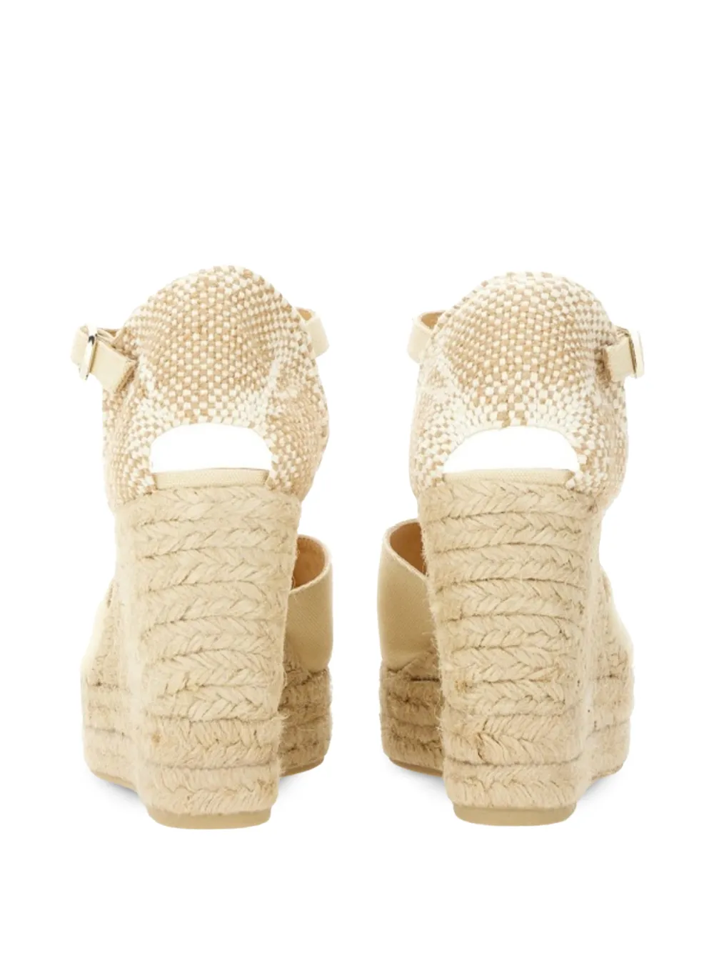 Castañer Chiarita wedge heeled espadrilles Beige
