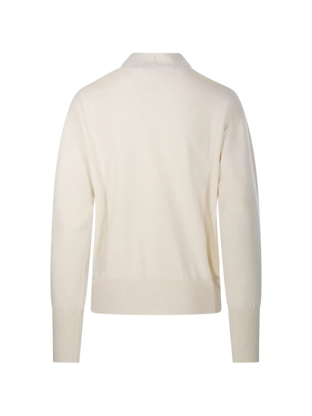 Federica Tosi crossover-neck cut-out sweater Beige
