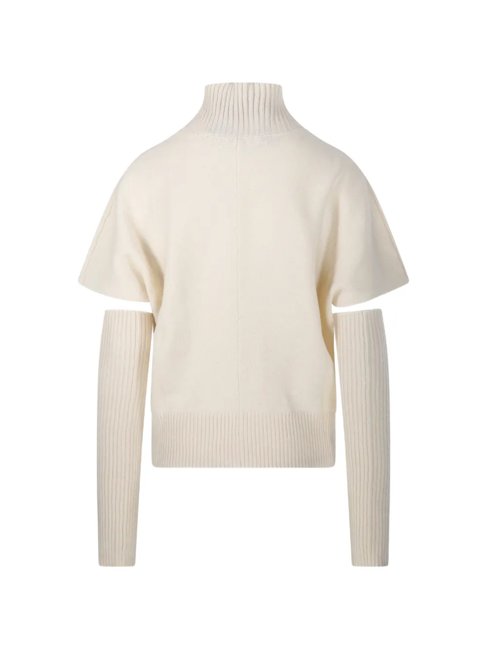 Federica Tosi cut-out roll-neck sweater Beige