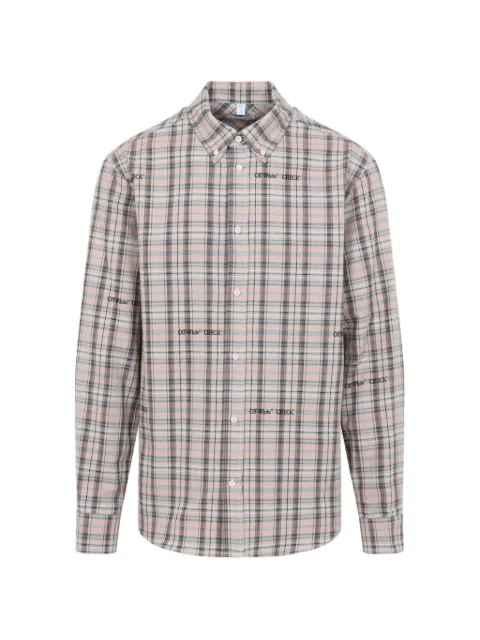 Off-White Marker check flannel shirt