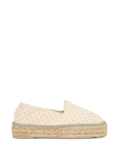 Manebi textured platform espadrilles