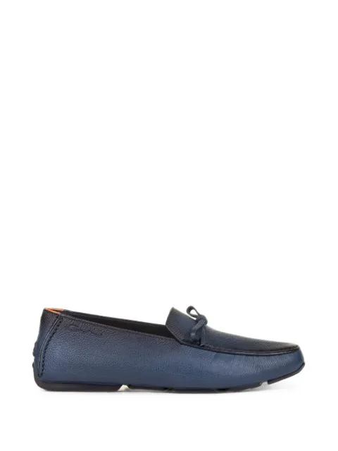 Santoni bow-detail round-toe loafers