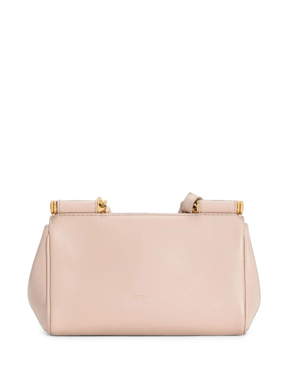 Dolce & Gabbana My Sicily leren mini-shopper Beige