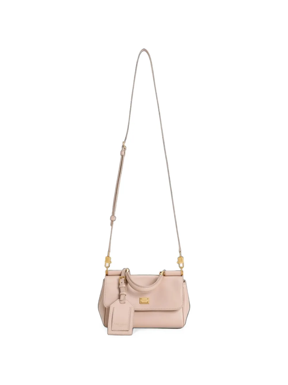 Dolce & Gabbana My Sicily leren mini-shopper Beige
