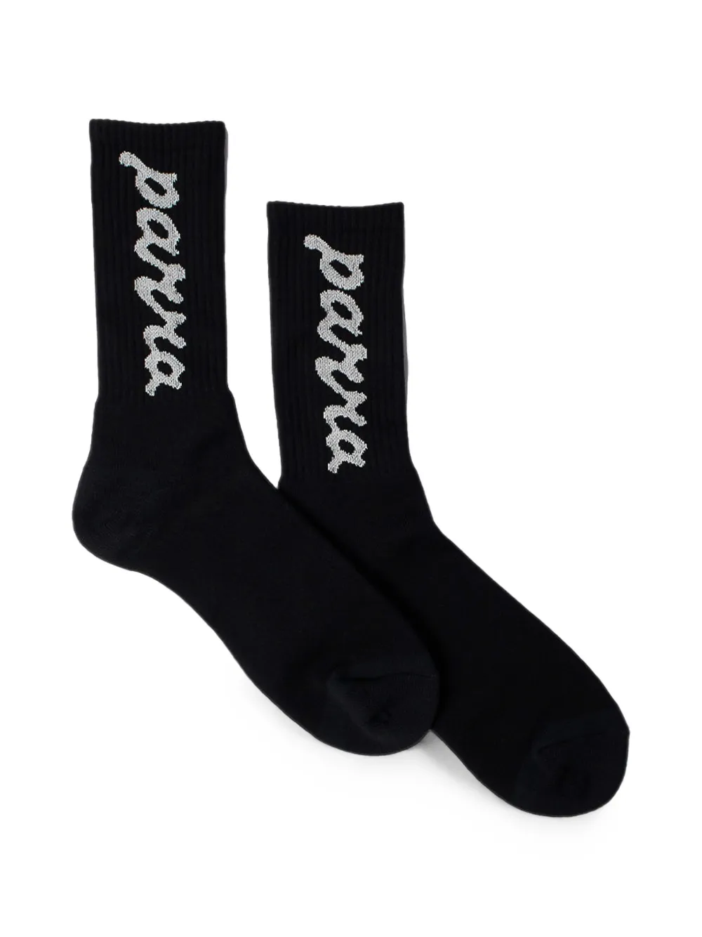 BY PARRA Lowercase Scriptlogo-jacquard socks - Nero