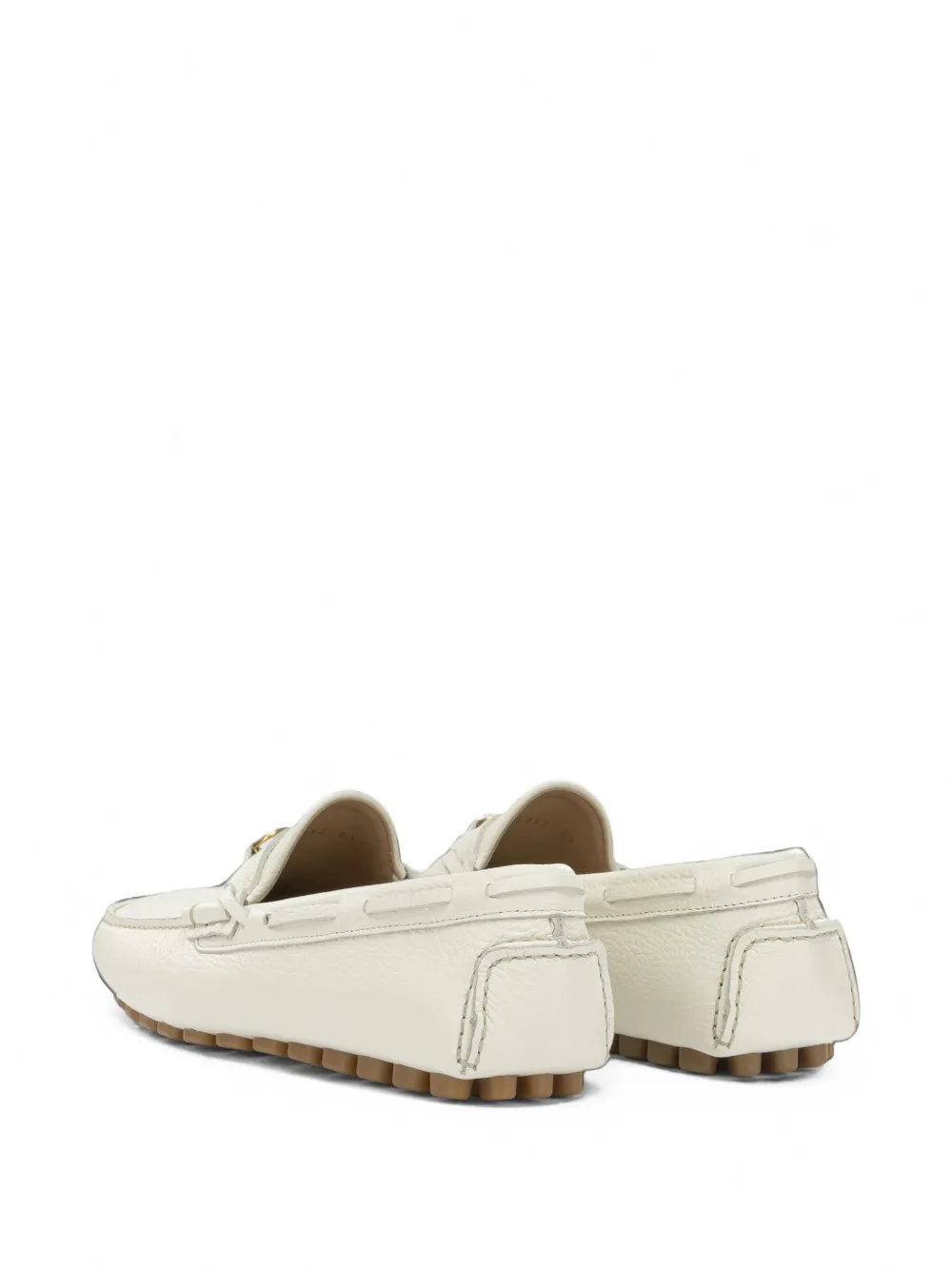 Valentino Garavani leather loafers Wit