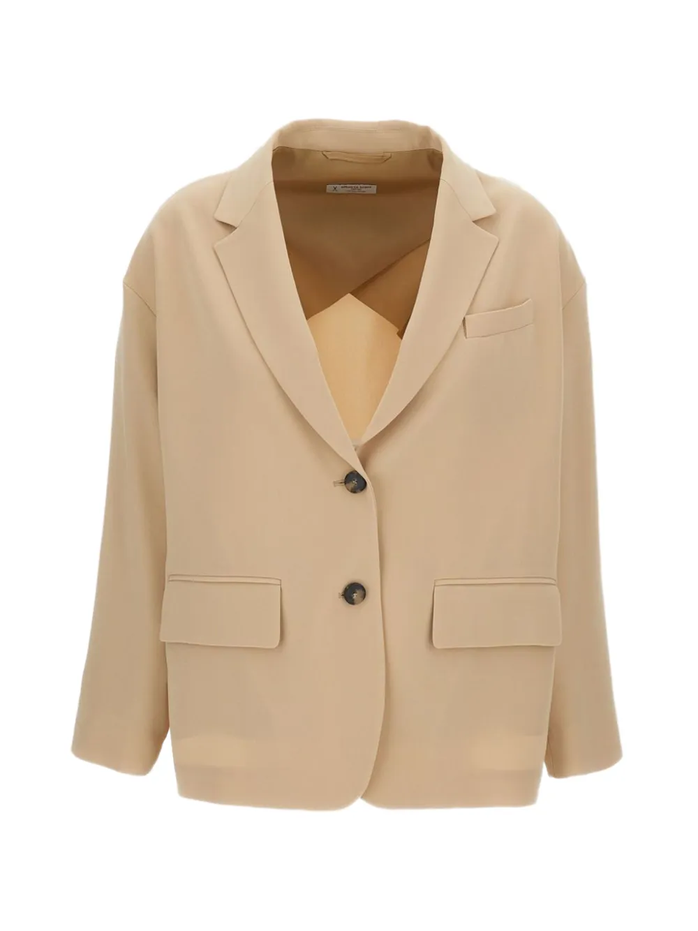 Alberto Biani single-breasted cady blazer