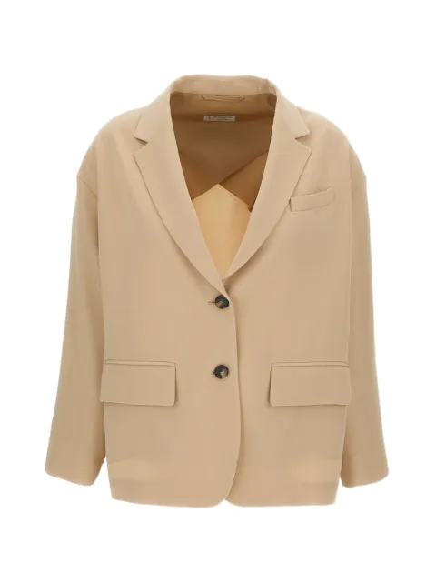 Alberto Biani single-breasted cady blazer