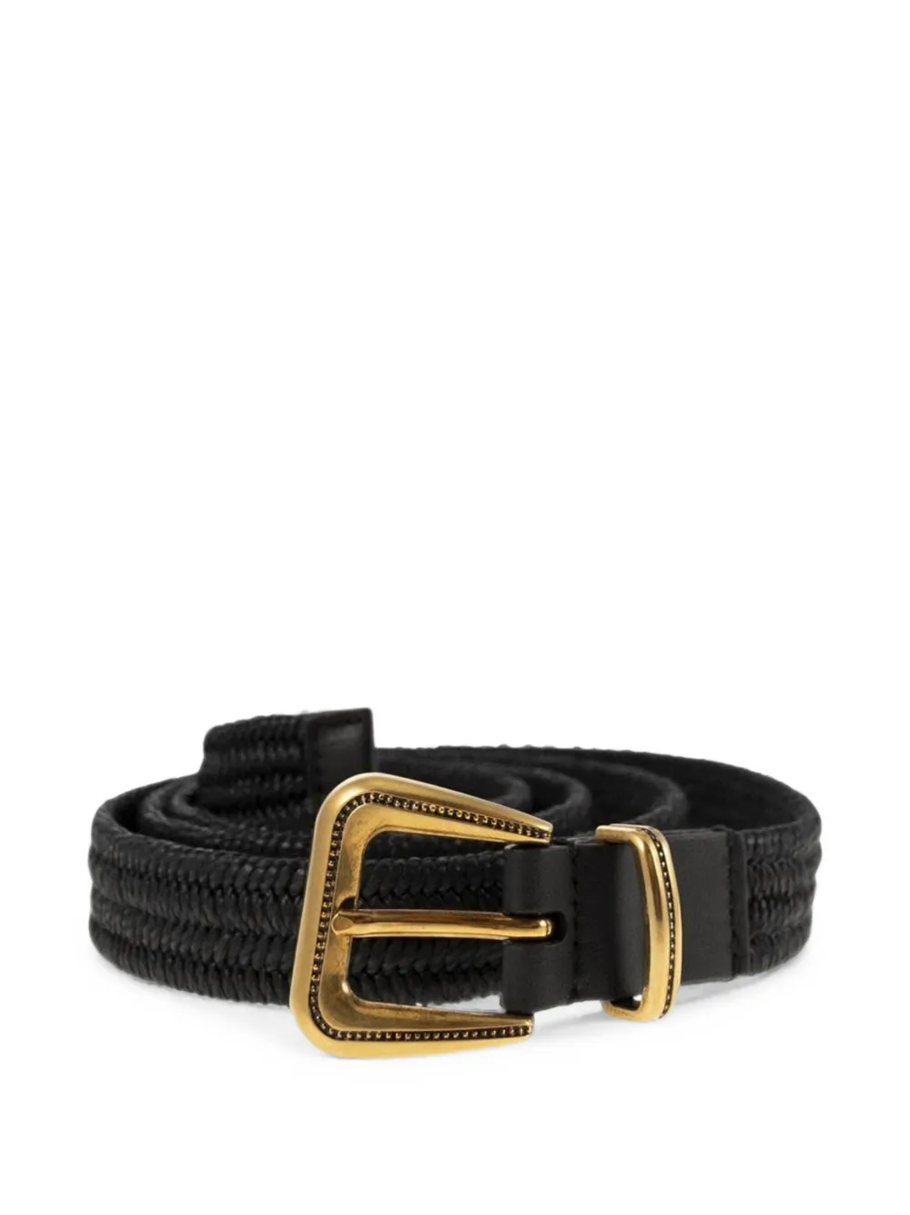 Brunello Cucinelli woven belt - Nero