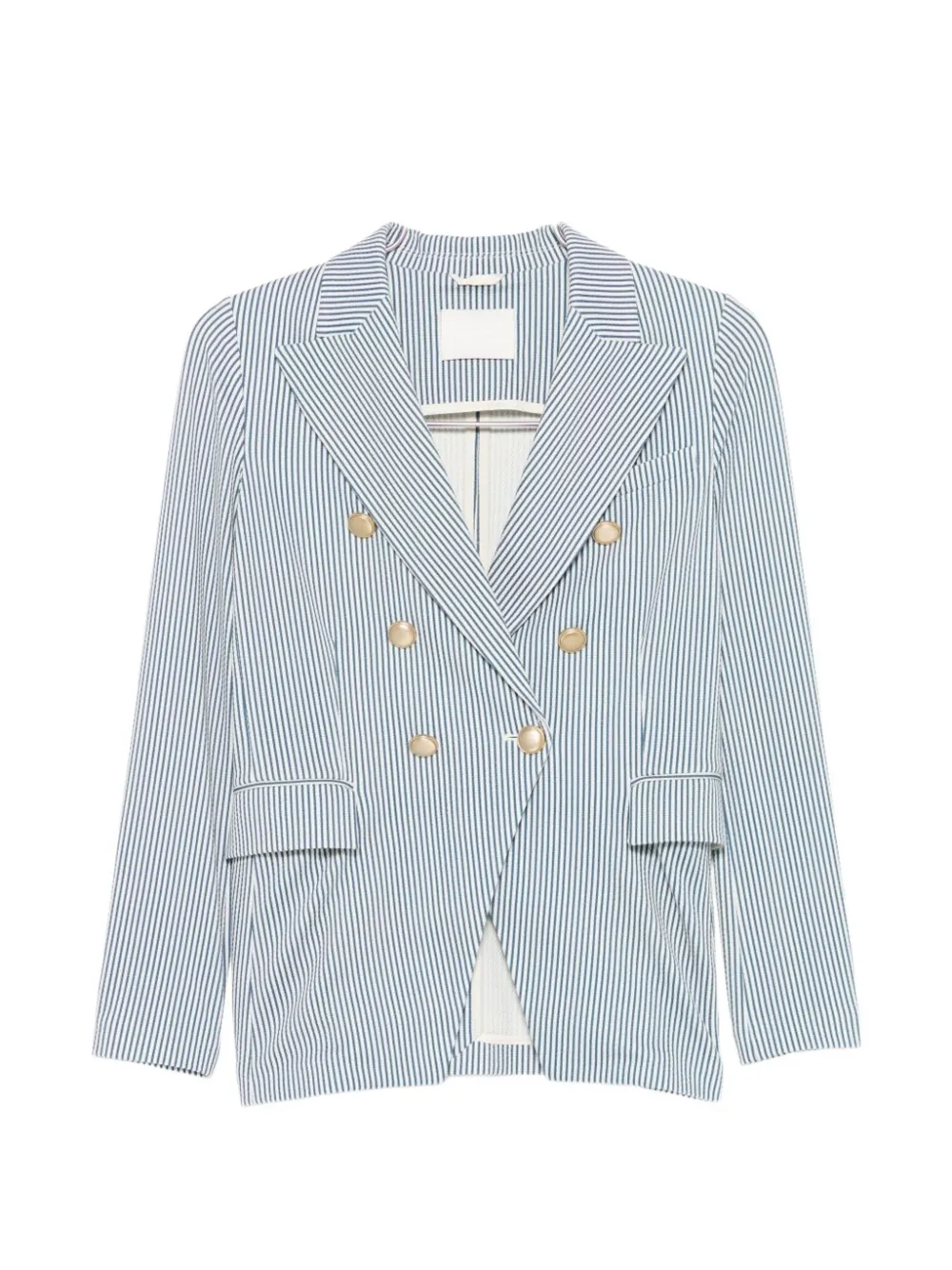 Circolo 1901 striped double-breasted jacket - Blanc