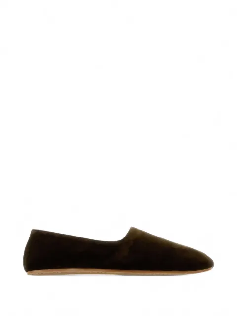 The Row Ponti velvet ballet flats