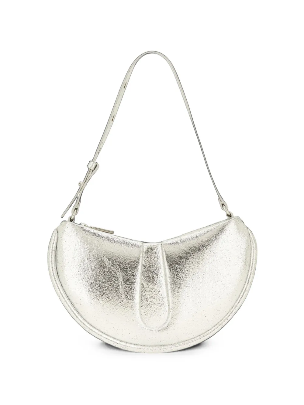 Themoirè Ebe Metallic Shoulder Bag In Silver