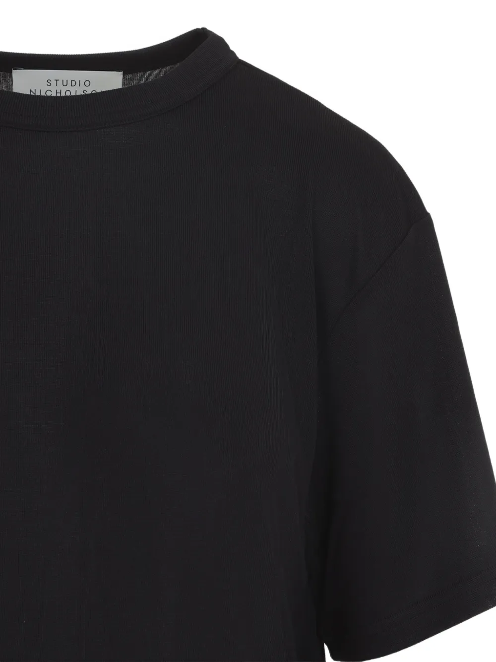 Studio Nicholson Rond T-shirt met korte mouwen Zwart