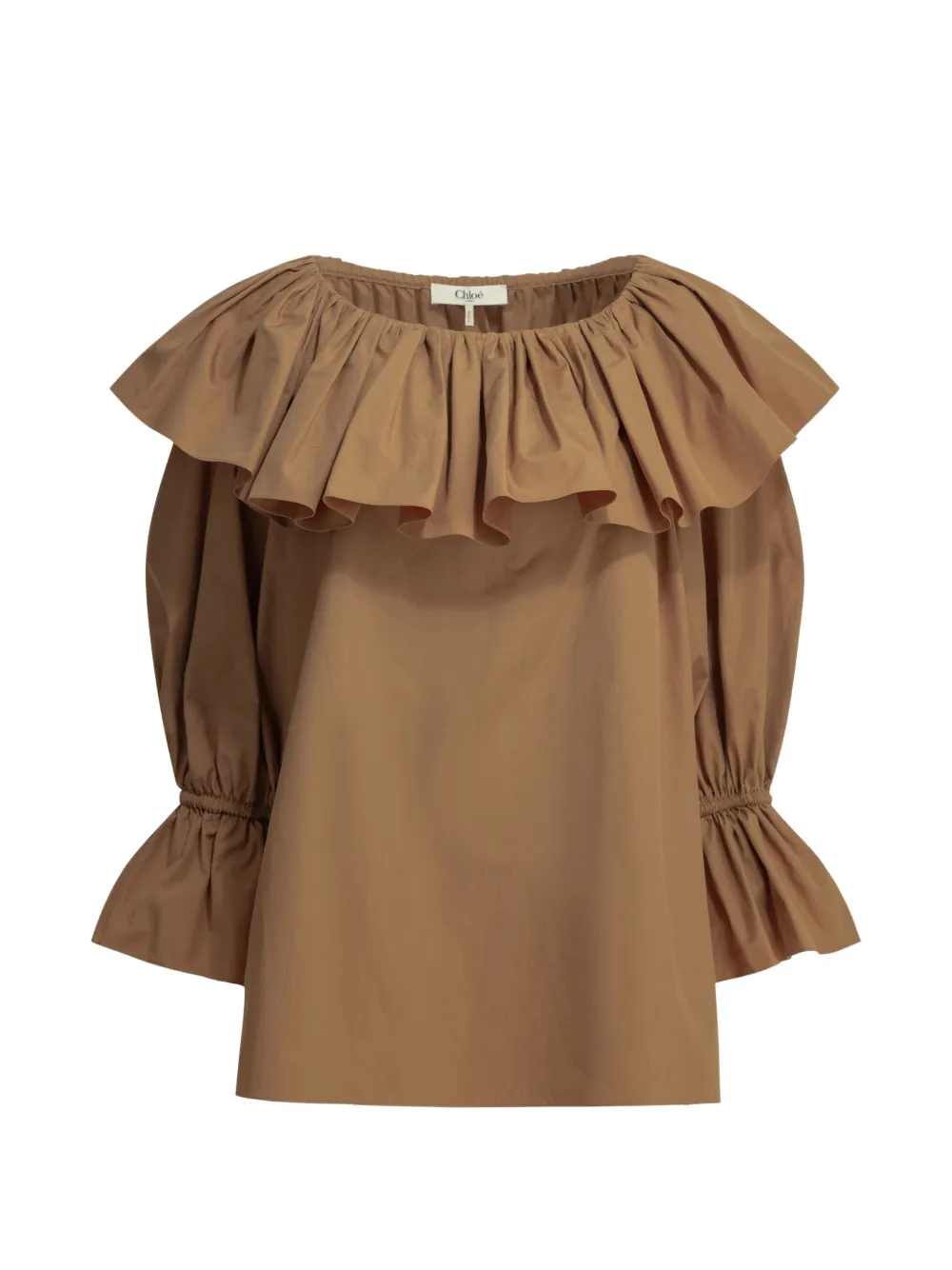 Chloé ruffled cotton top · 38