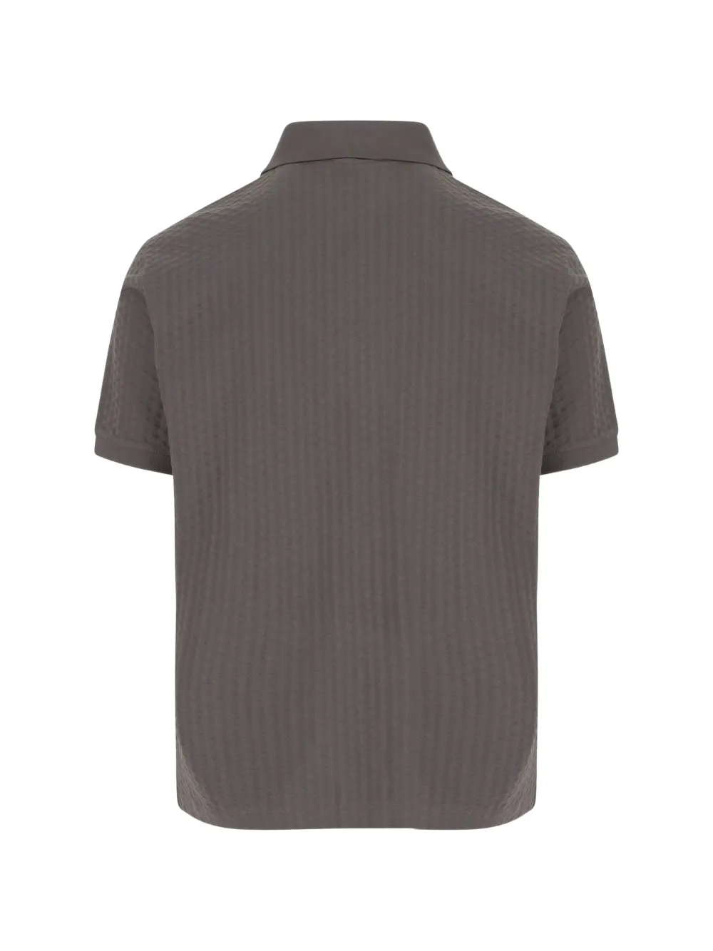 Emporio Armani Poloshirt met textuur Grijs
