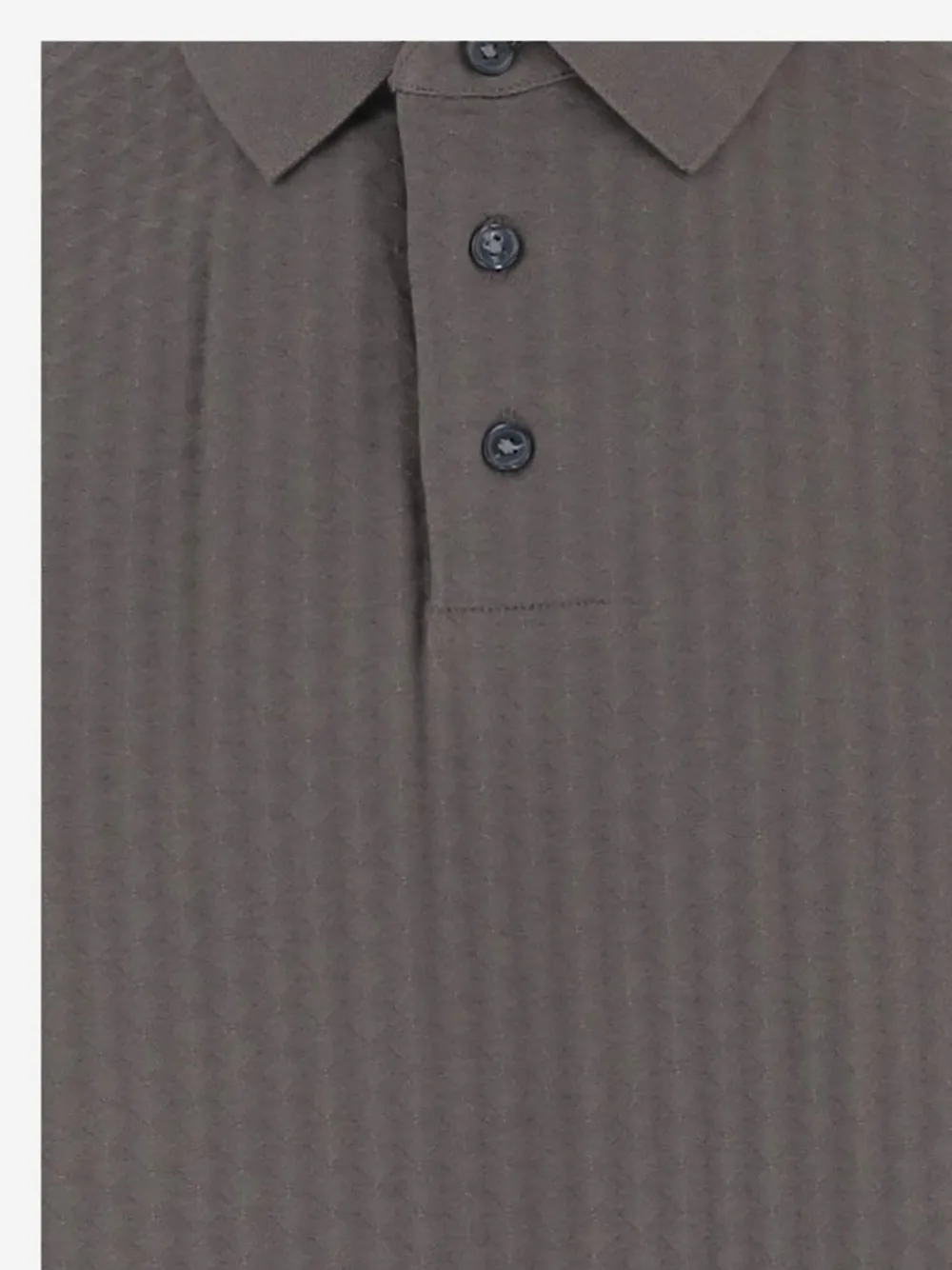 Emporio Armani Poloshirt met textuur Grijs