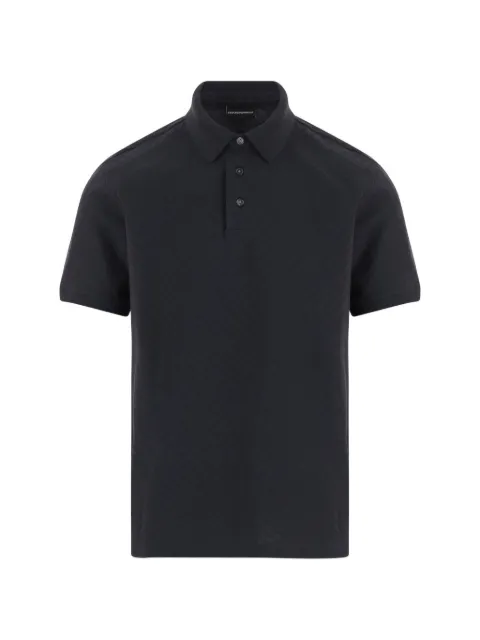 Emporio Armani playera tipo polo de algdoón con motivo chevron
