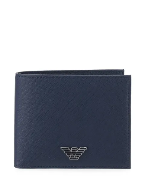 Emporio Armani logo-plaque bifold wallet