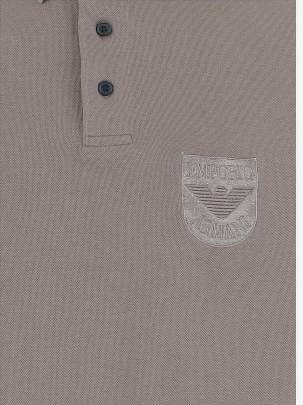 Emporio Armani Poloshirt met logopatch Grijs