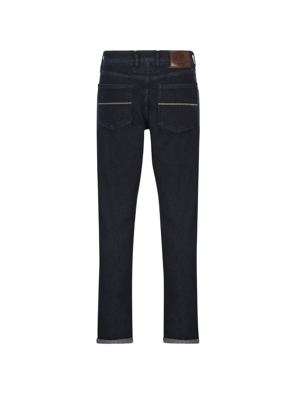 Sartoria Tramarossa Michelangelo slim-fit jeans met logo-patch Blauw