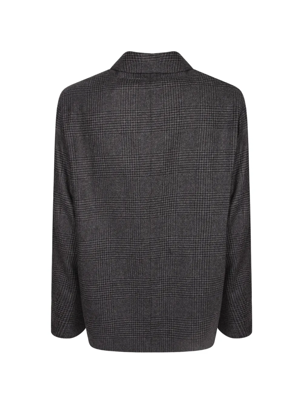 Lardini Geruit shirtjack met lange mouwen Grijs