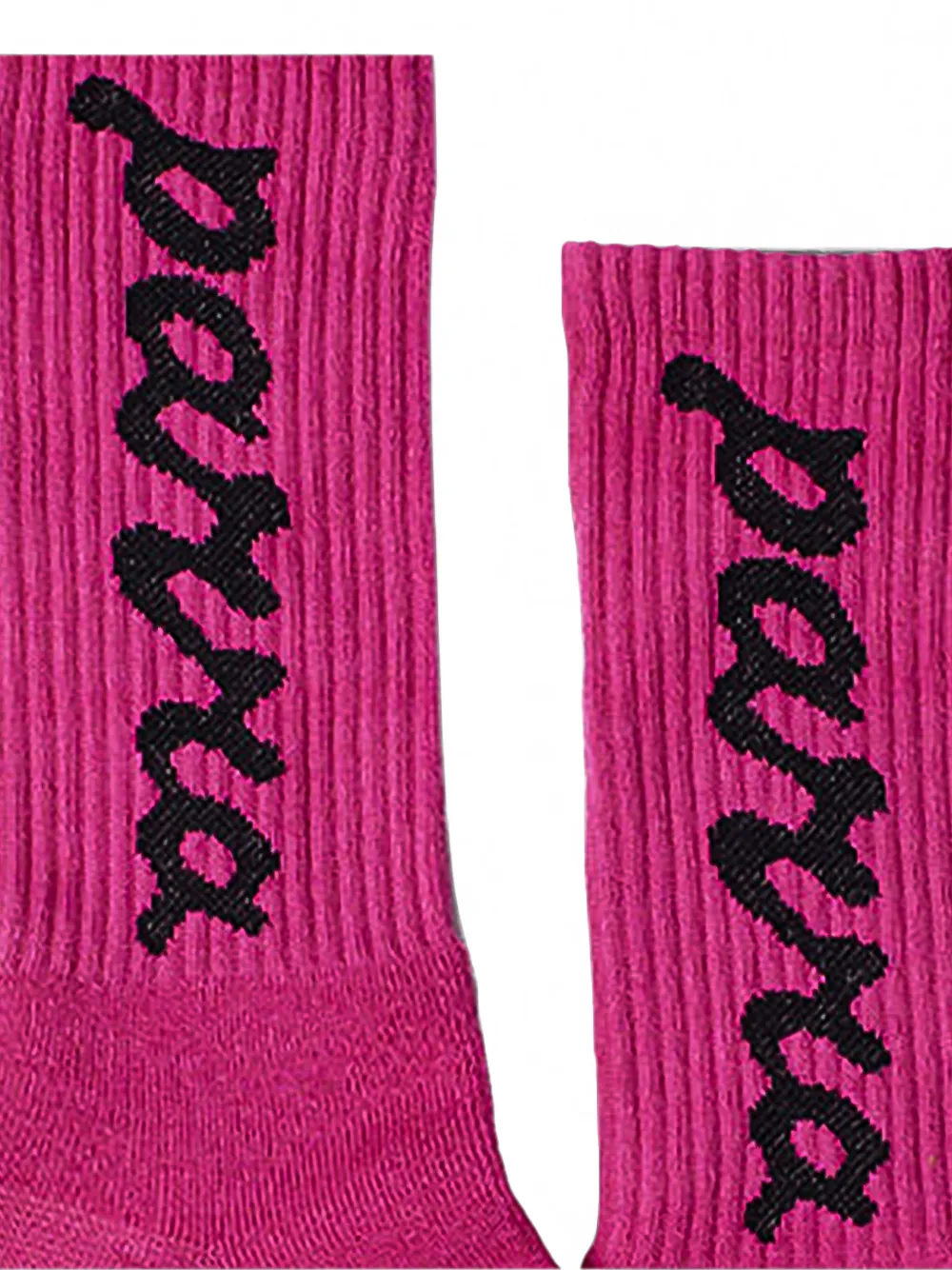 BY PARRA Lowercase Scriptlogo-jacquard ankle socks Roze