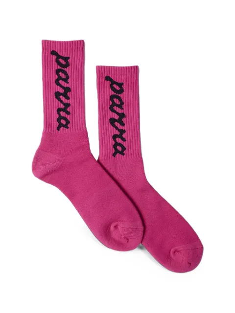 BY PARRA Lowercase Scriptlogo-jacquard ankle socks