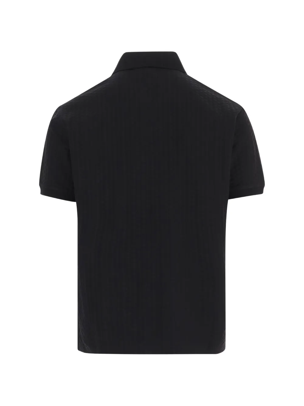 Emporio Armani Poloshirt met textuur Zwart