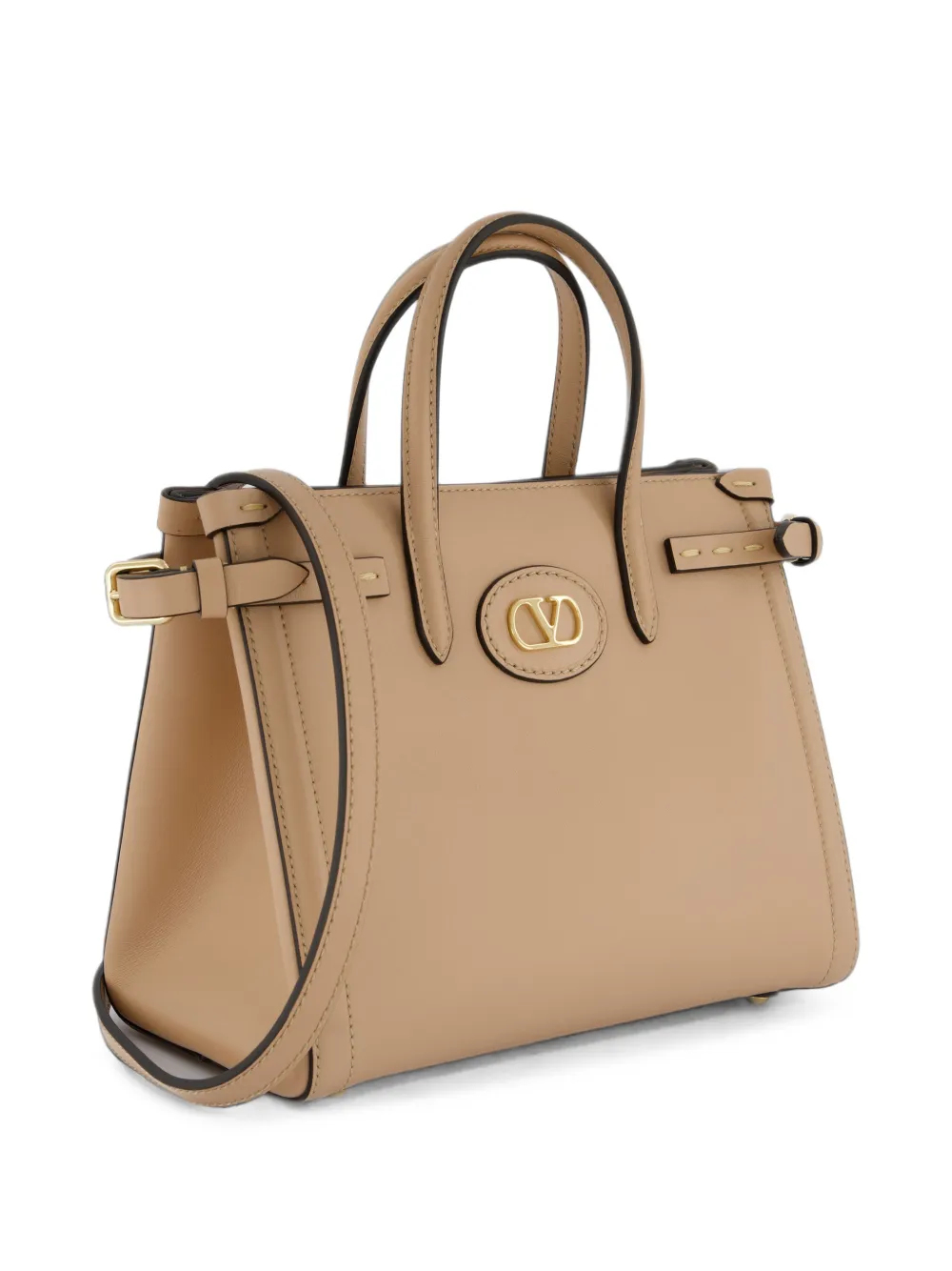Valentino Garavani Heuptas met logoplakkaat Beige