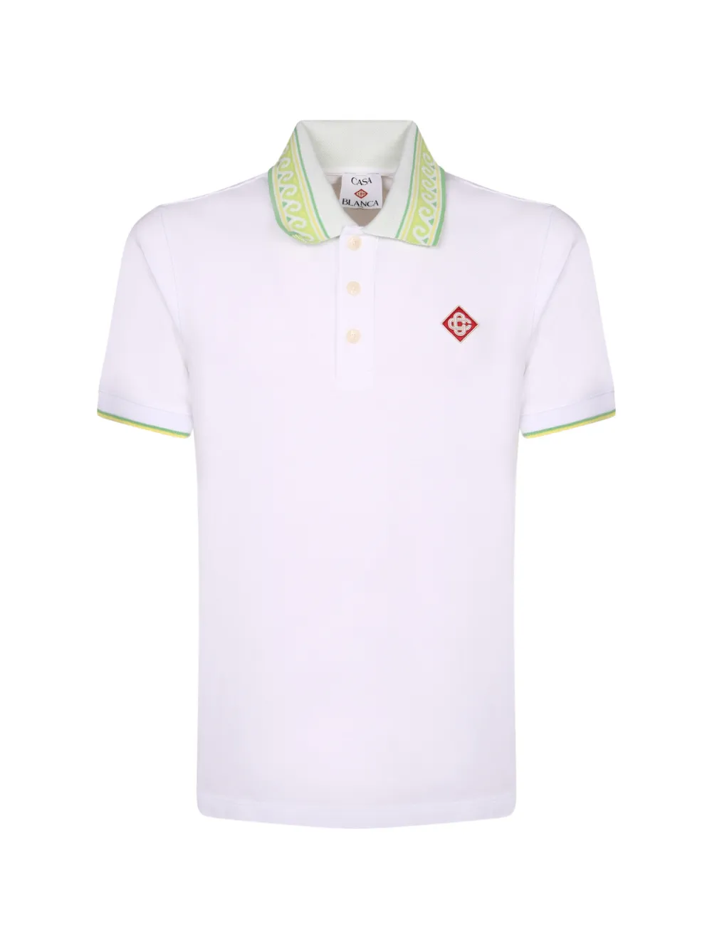 Casablanca white polo short-sleeve shirt
